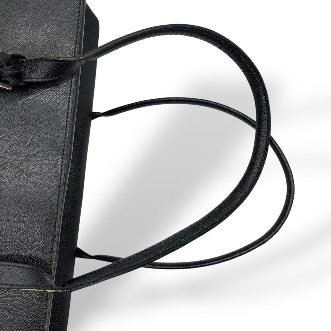 美品　大容量　バリー　ボストンバッグ　トートバッグ　サフィアーノレザー　黒