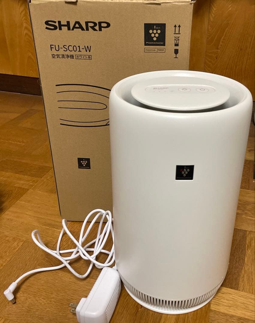 【美品】シャープ 空気清浄機 FU-SC01-W プラズマクラスター7000