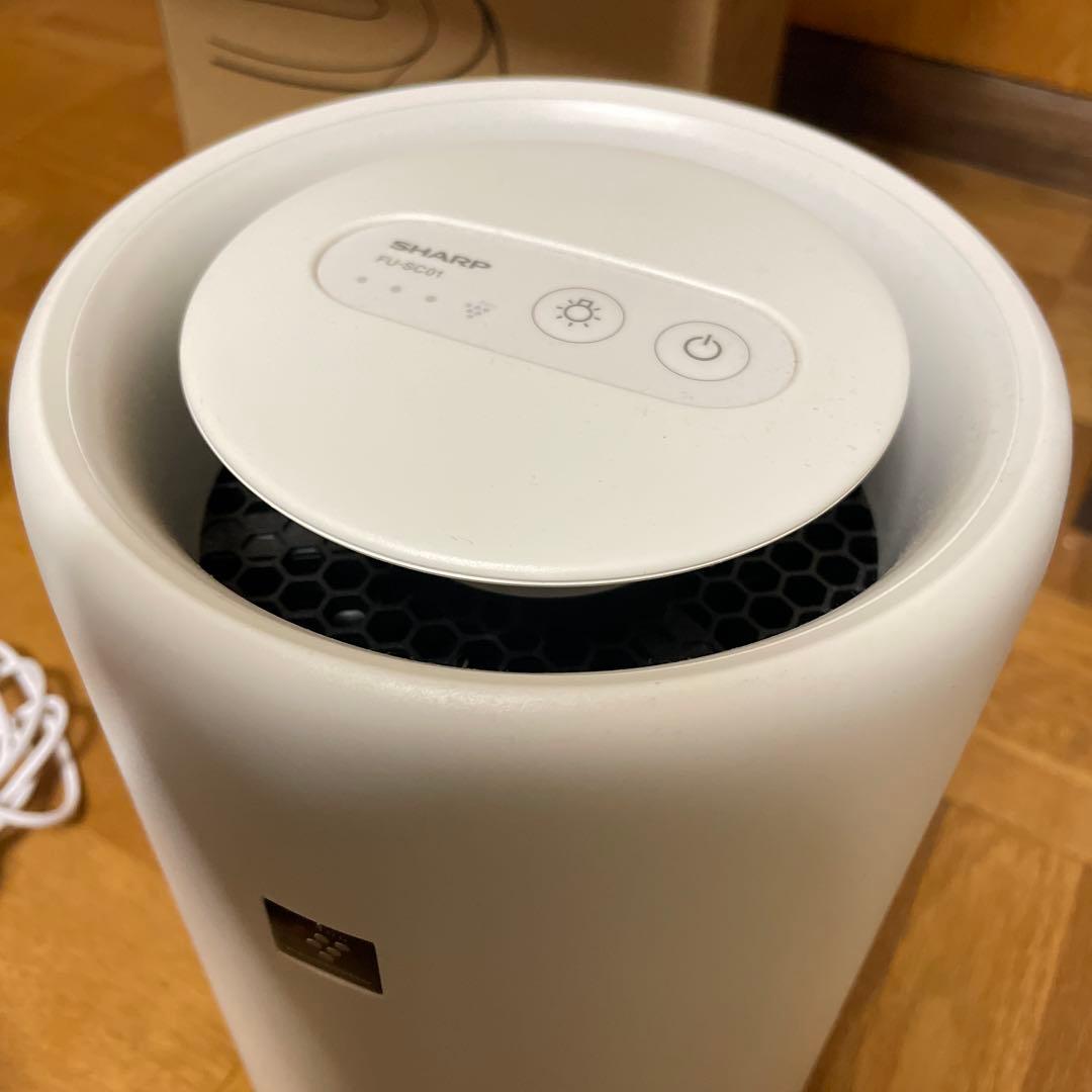 【美品】シャープ 空気清浄機 FU-SC01-W プラズマクラスター7000