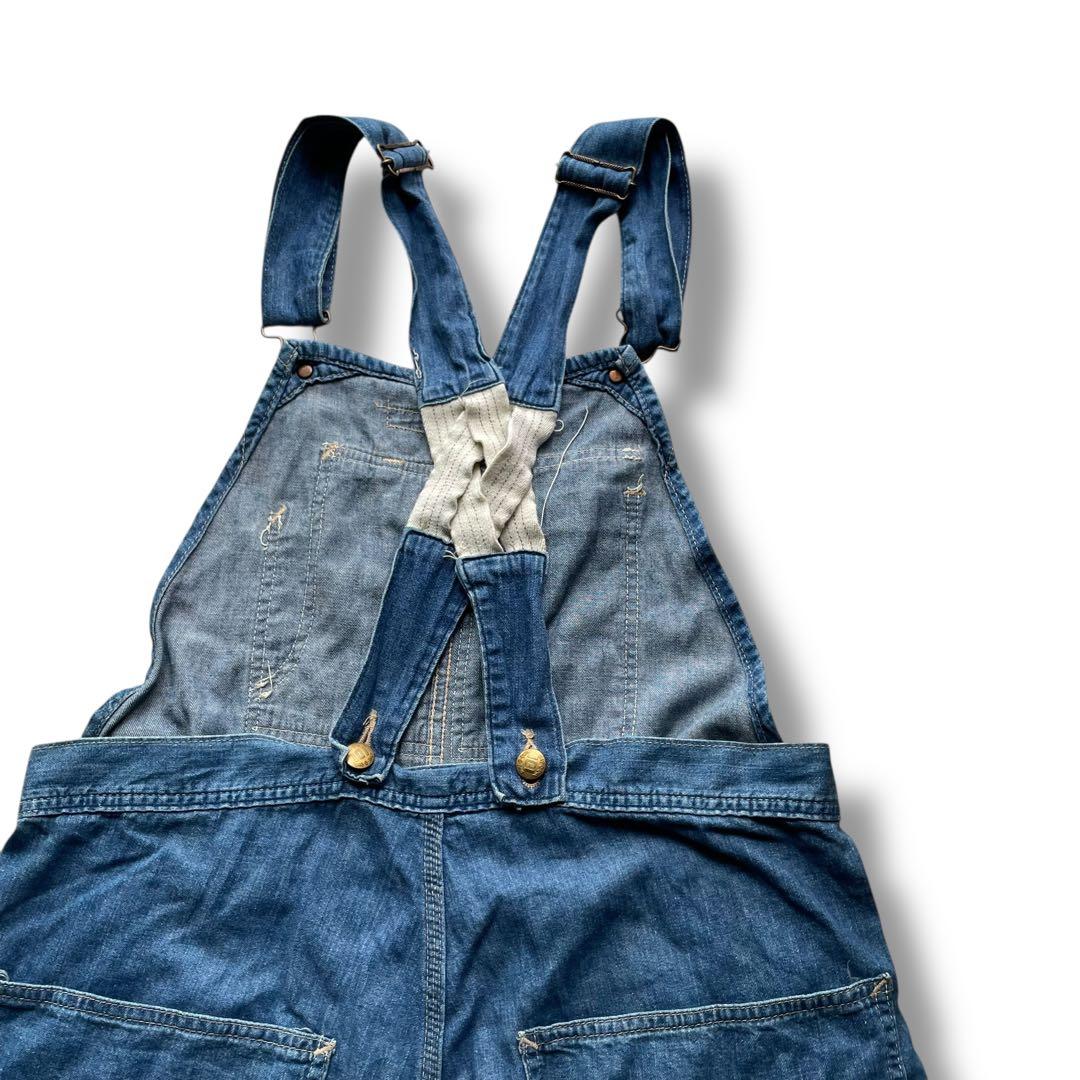 ONE-0-ONE ローバック デニム オーバーオール size 34