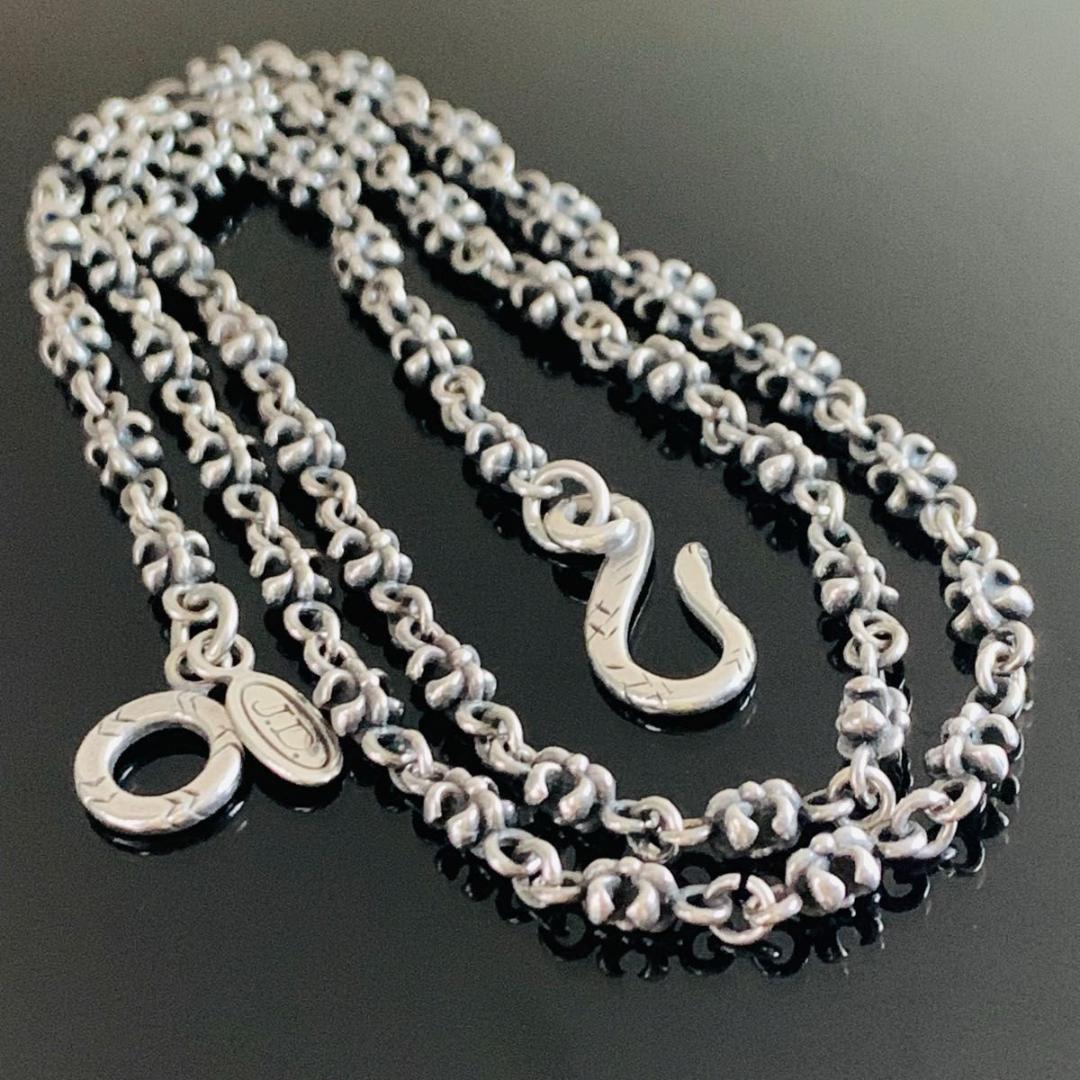 美品 ジャスティンデイビス 925 フレア ネックレス チェーン 男女兼用