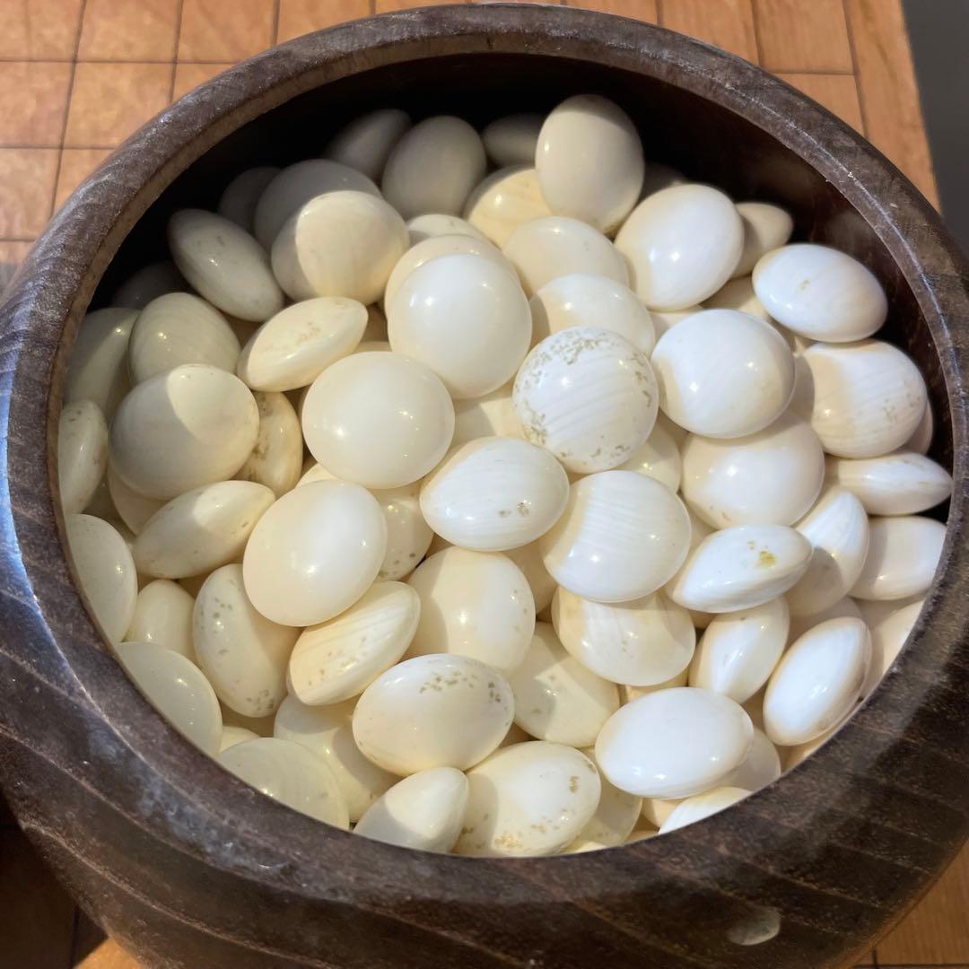 碁盤　碁石　蛤　ボードゲーム　遊び　趣味　年代物