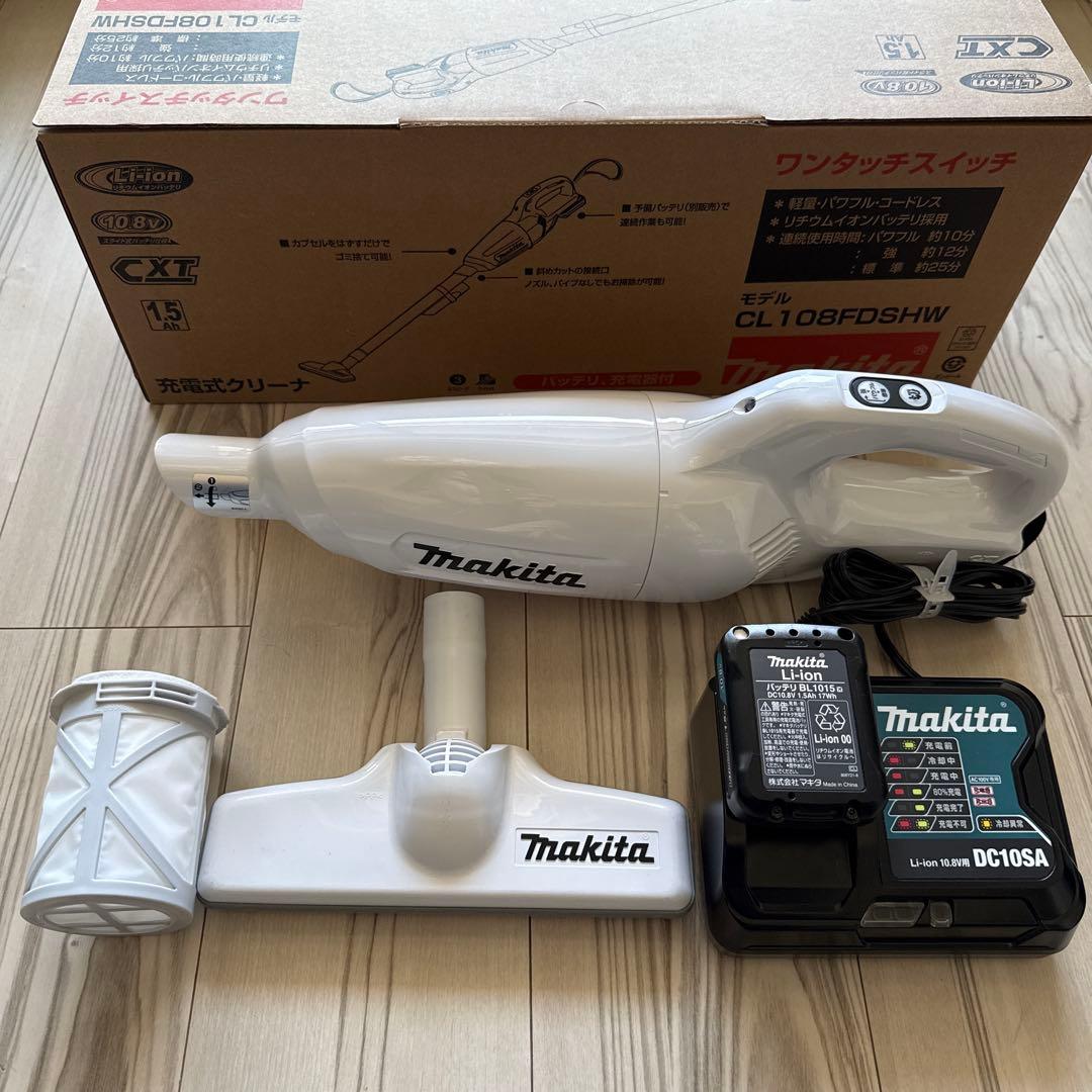 美品・マキタ掃除機　CL108FDSHW