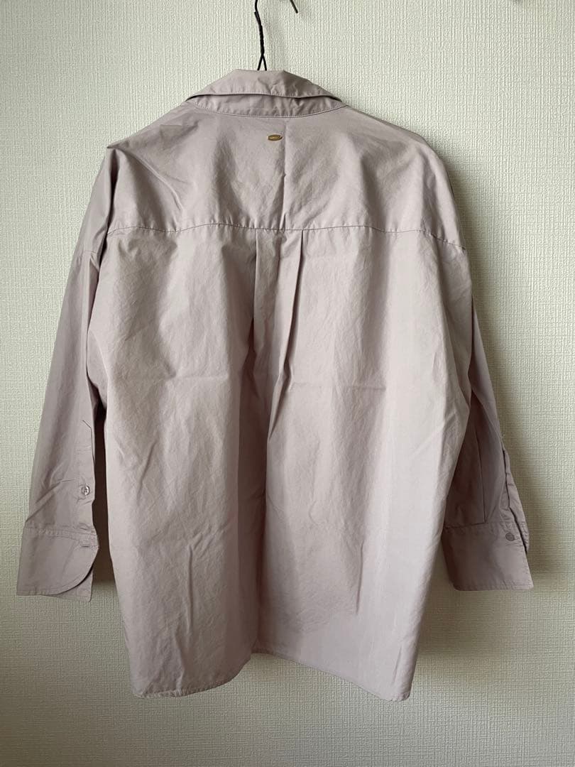 ánuans グレイッシュピンク スタンダードシャツ freesize 25aw