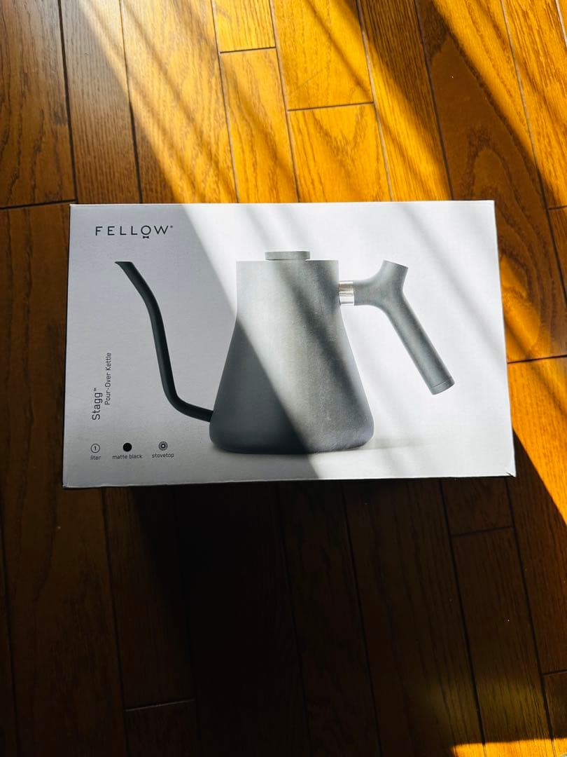 【美品】FELLOW フェロー ケトル Stagg 温度計付き ブラック
