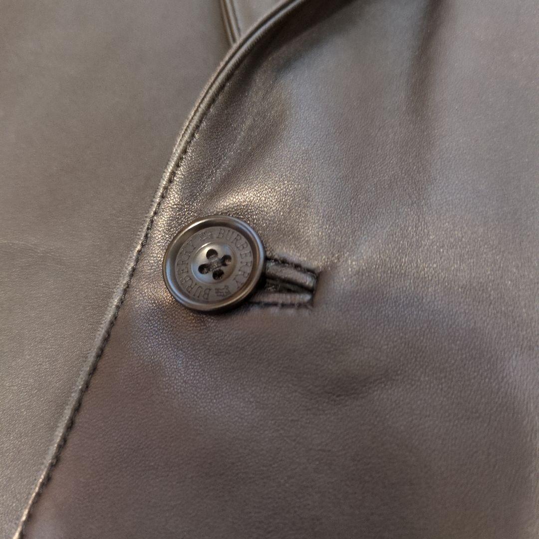 ★週末限定値下げ★バーバリー　ブラックレーベル　黒 レザージャケット M　変色有