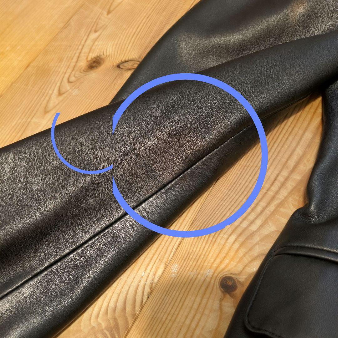 ★週末限定値下げ★バーバリー　ブラックレーベル　黒 レザージャケット M　変色有