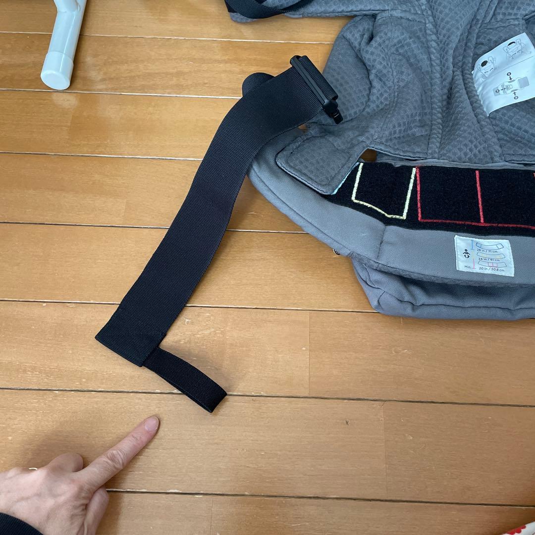 抱っこ紐 メッシュ グレー