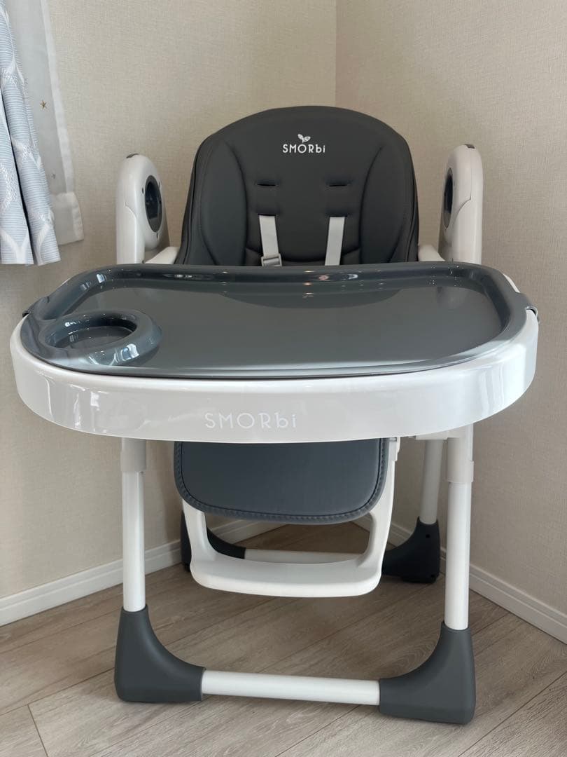 【美品】スモルビ　ハイ&ローのびのびベビーチェア