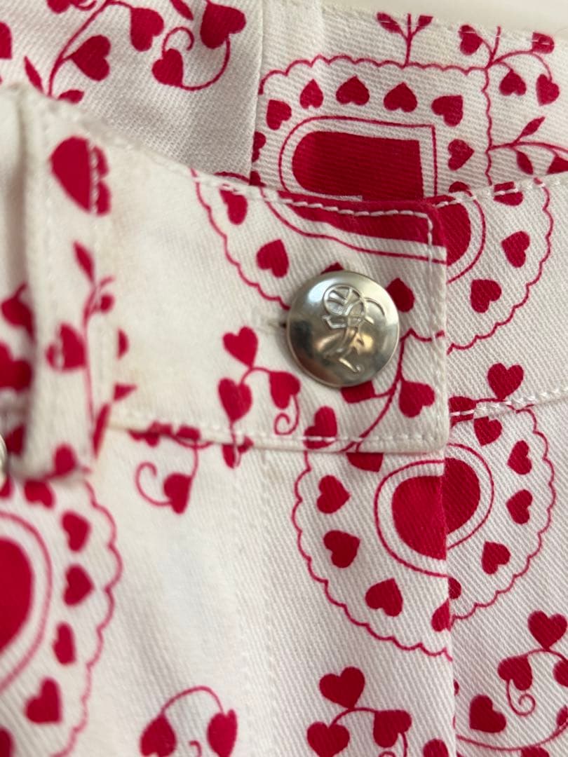 John Galliano 1997 バンダナ模様　ハート　パンツ