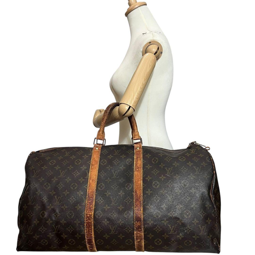 【鑑定済】ルイヴィトン　モノグラム　キーポル55　ボストンバッグ　旅行用バッグ