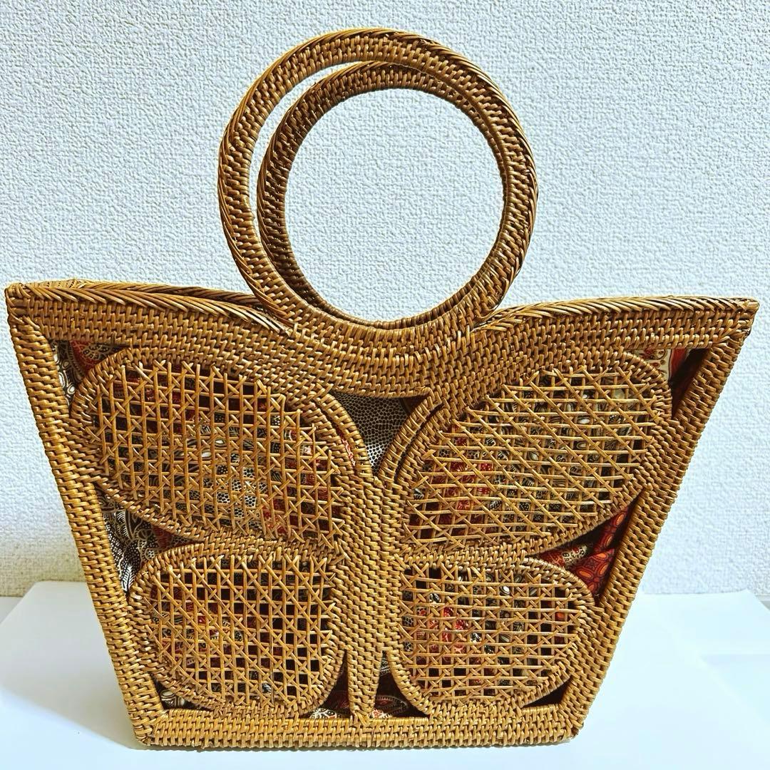 【新品未使用】アタ ASHITABA カゴバッグ バリ島