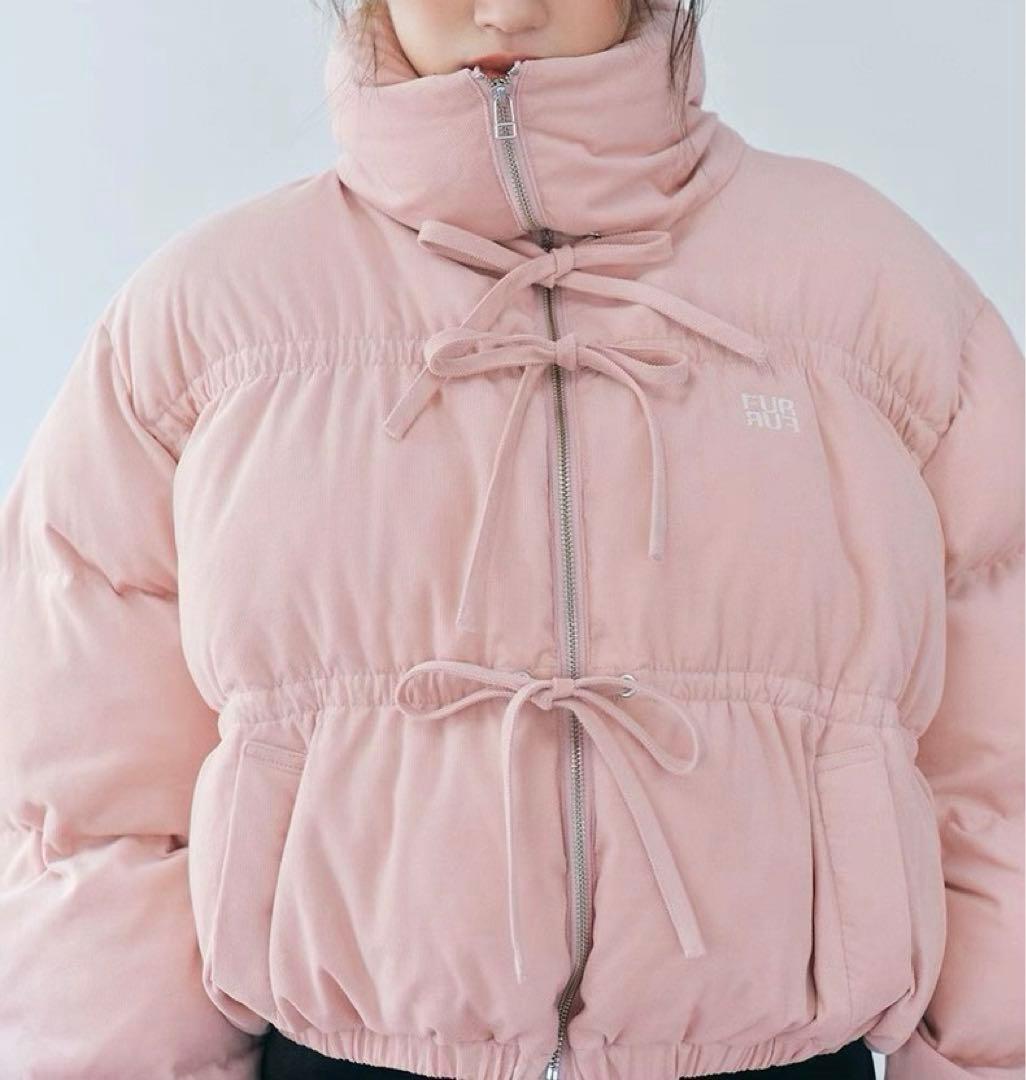 FURFUR（ファーファー） コーデュロイリボンショートパディングジャケット