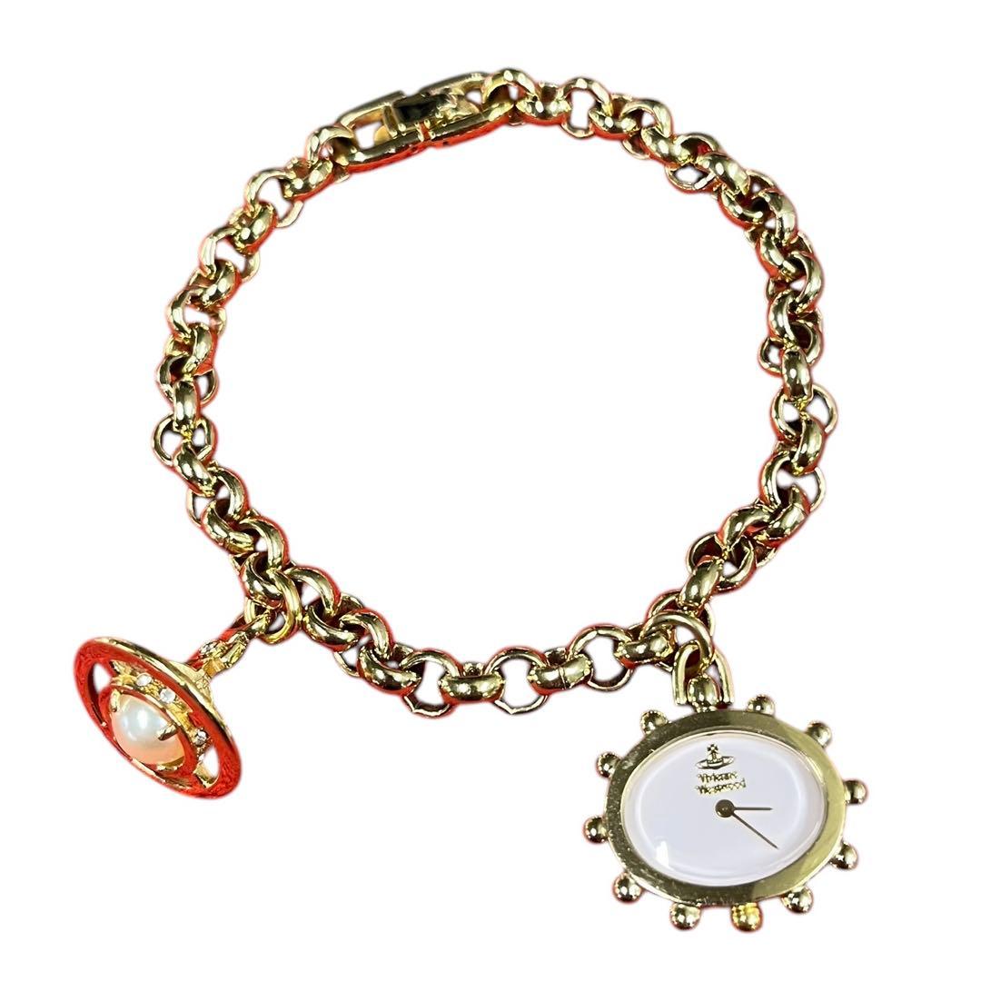 ヴィヴィアンウエストウッド ミルククラウン ブレスレットウォッチ 腕時計