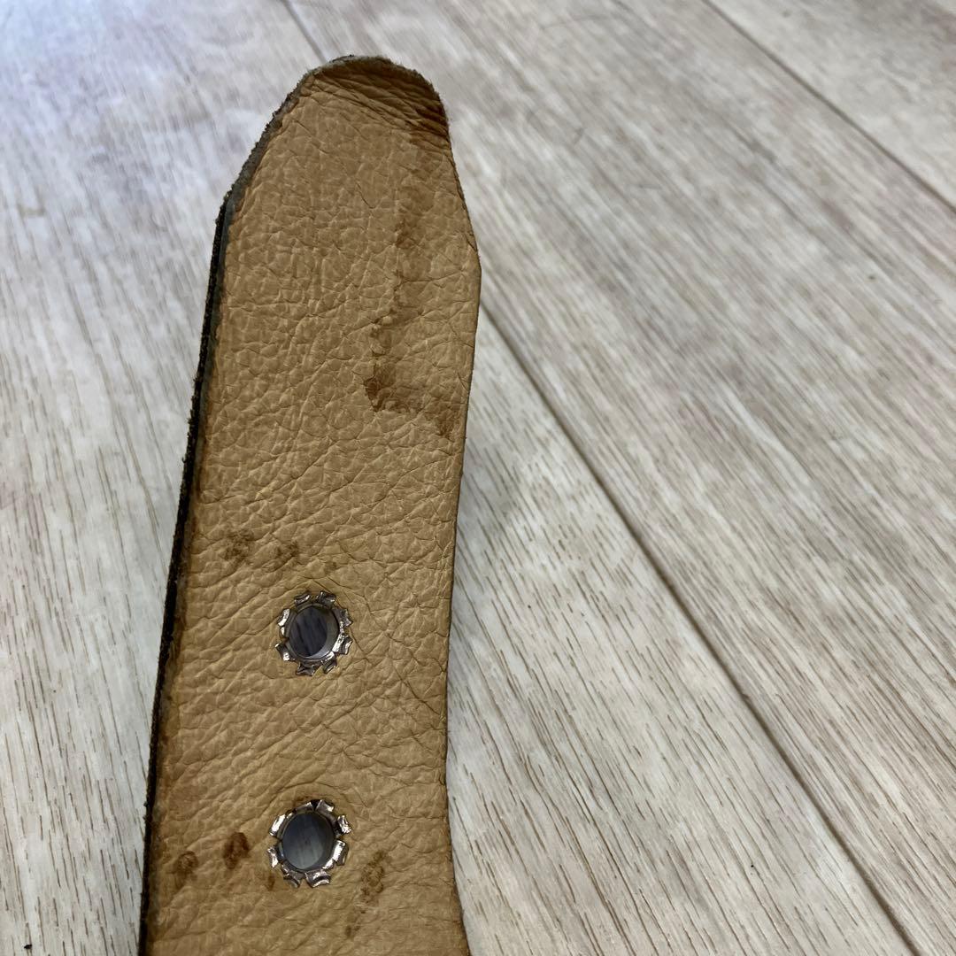 最終価格WENDY'S Xfootthecoacherスタッズレザーブベルト