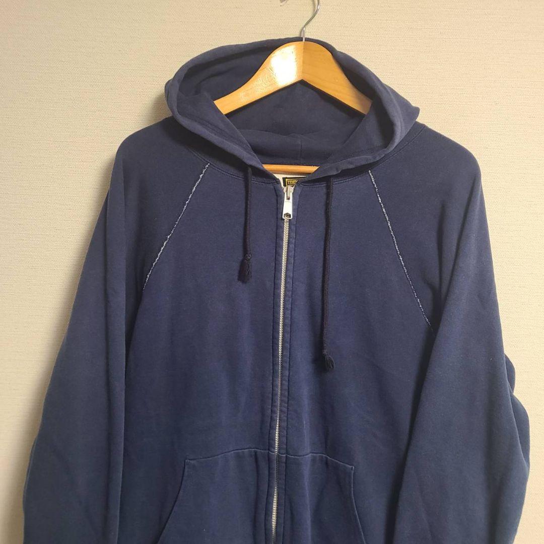 テンダーロイン スウェット ジップパーカー 羽織 M ネイビー 長袖 シンプル