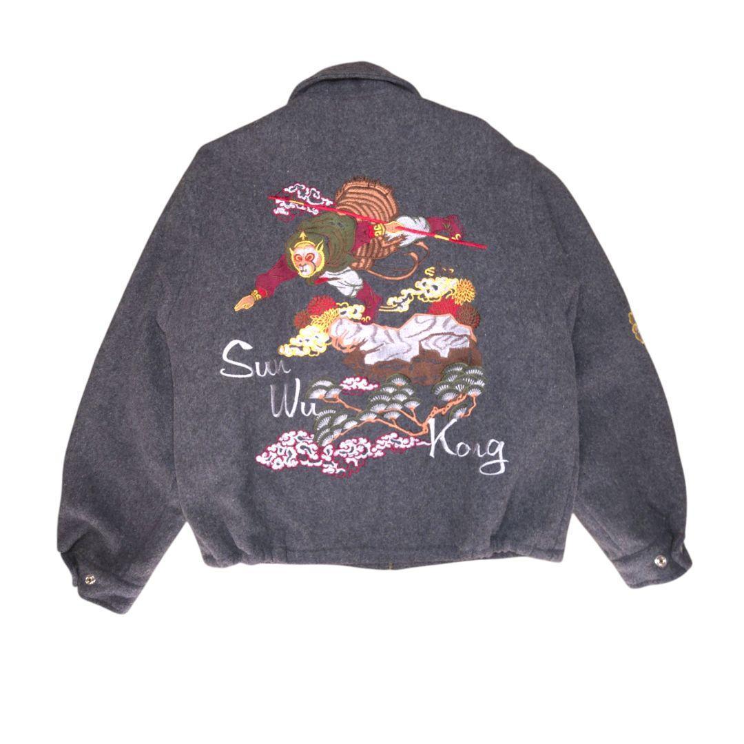 Charge　ウールスカジャン　ウールジャケット　古着　フルデコ　西遊記