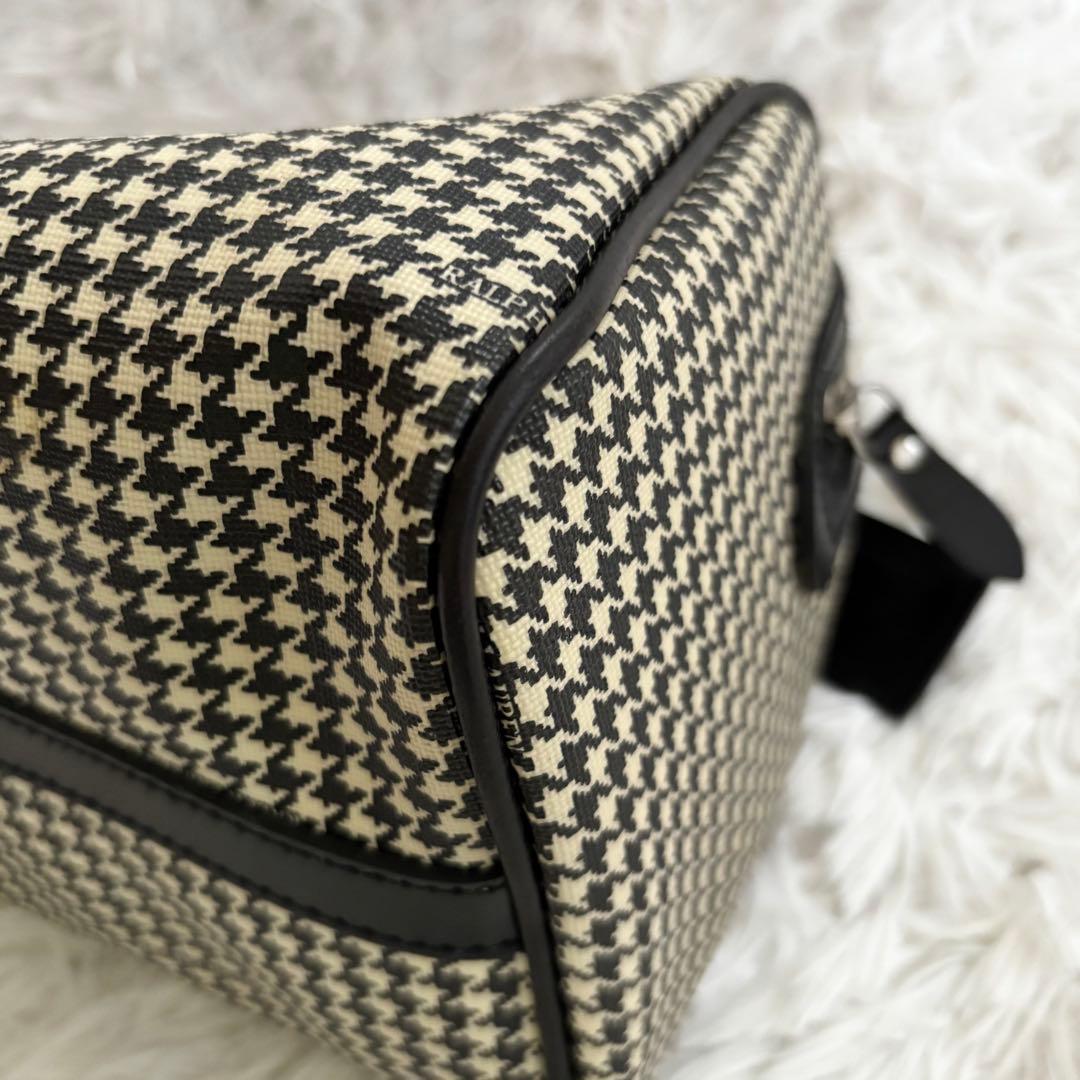 RALPH LAUREN ラルフローレン ミニボストンバッグ PVC 千鳥格子柄