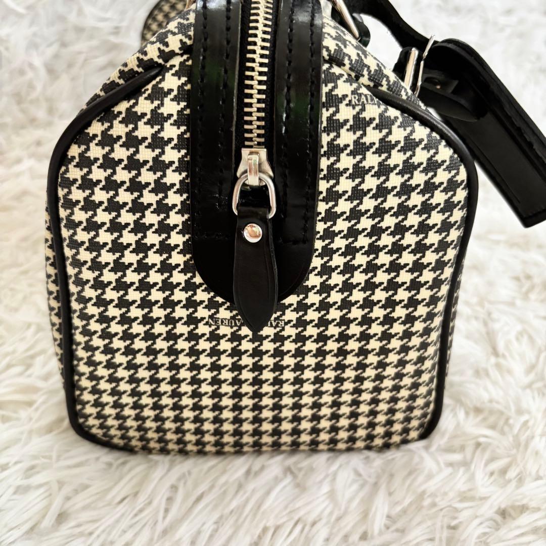 RALPH LAUREN ラルフローレン ミニボストンバッグ PVC 千鳥格子柄
