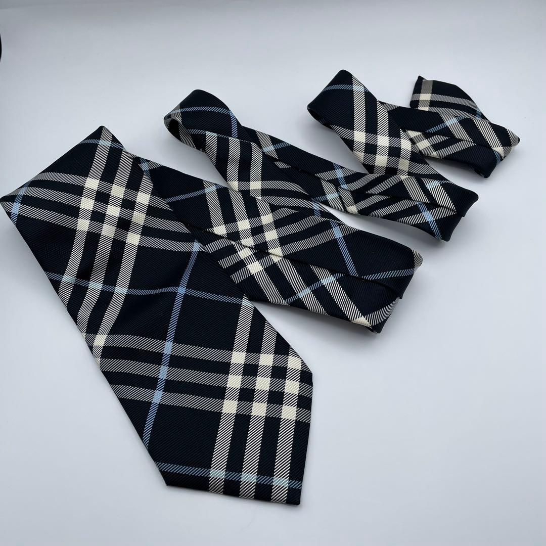 ✨極美品✨BURBERRY ネクタイ 廃盤モデル ノバチェック 刺繍 定番