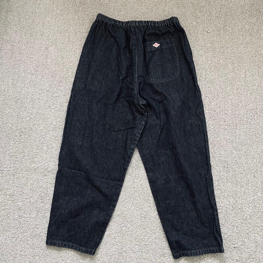 DANTON ダントン ブラック デニム イージーパンツ 36