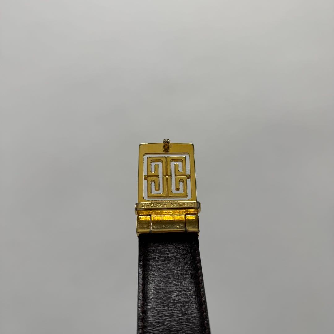 小物 GIVENCHY design buckle leather belt