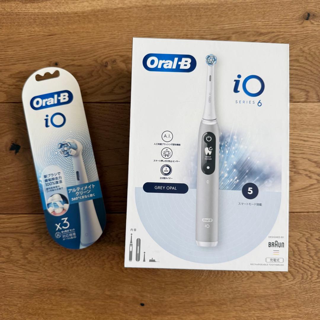 新品未使用未開封Oral-BiO 6GreyOpal 本体替ブラシセット