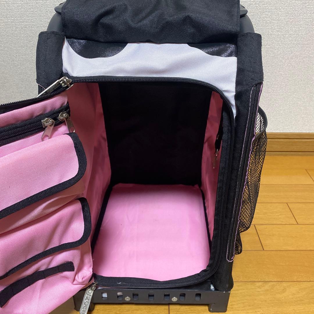 ハイエ　　ZÜCA キャリーカート 黒・白 牛柄　ビジネスバックセット