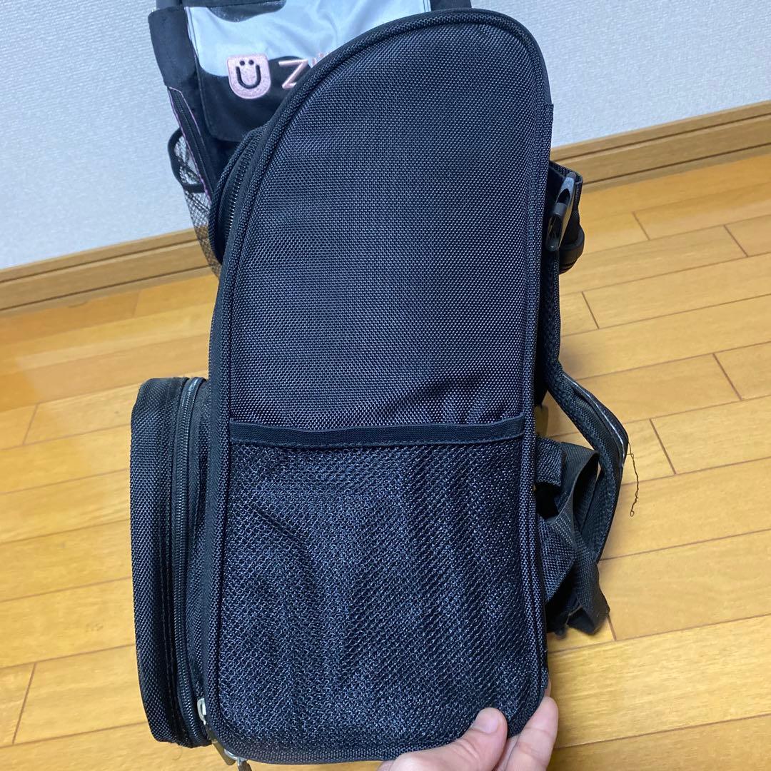 ハイエ　　ZÜCA キャリーカート 黒・白 牛柄　ビジネスバックセット