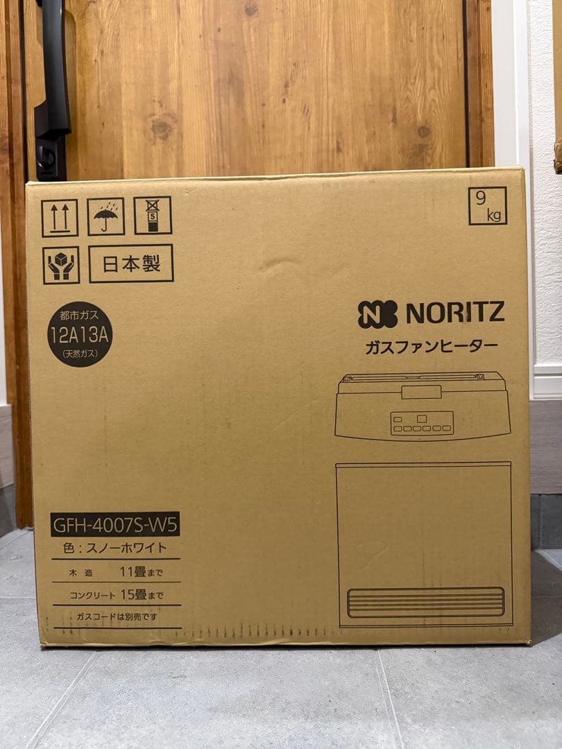 ●未使用品●NORITZ ガスファンヒーター GFH-4007S-W5