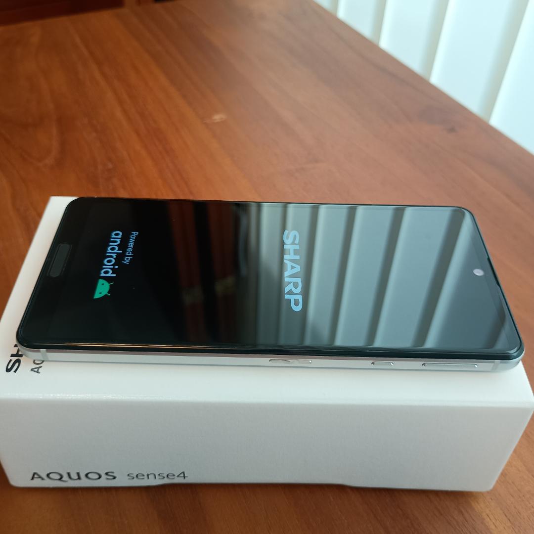 【美品】AQUOS sense4 SH-M15 シルバー SIMフリー