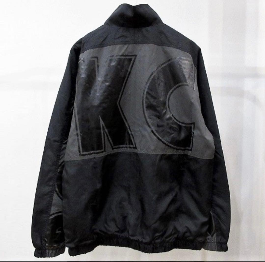 ポークチョップナイロンジャケット ブラック/グレー