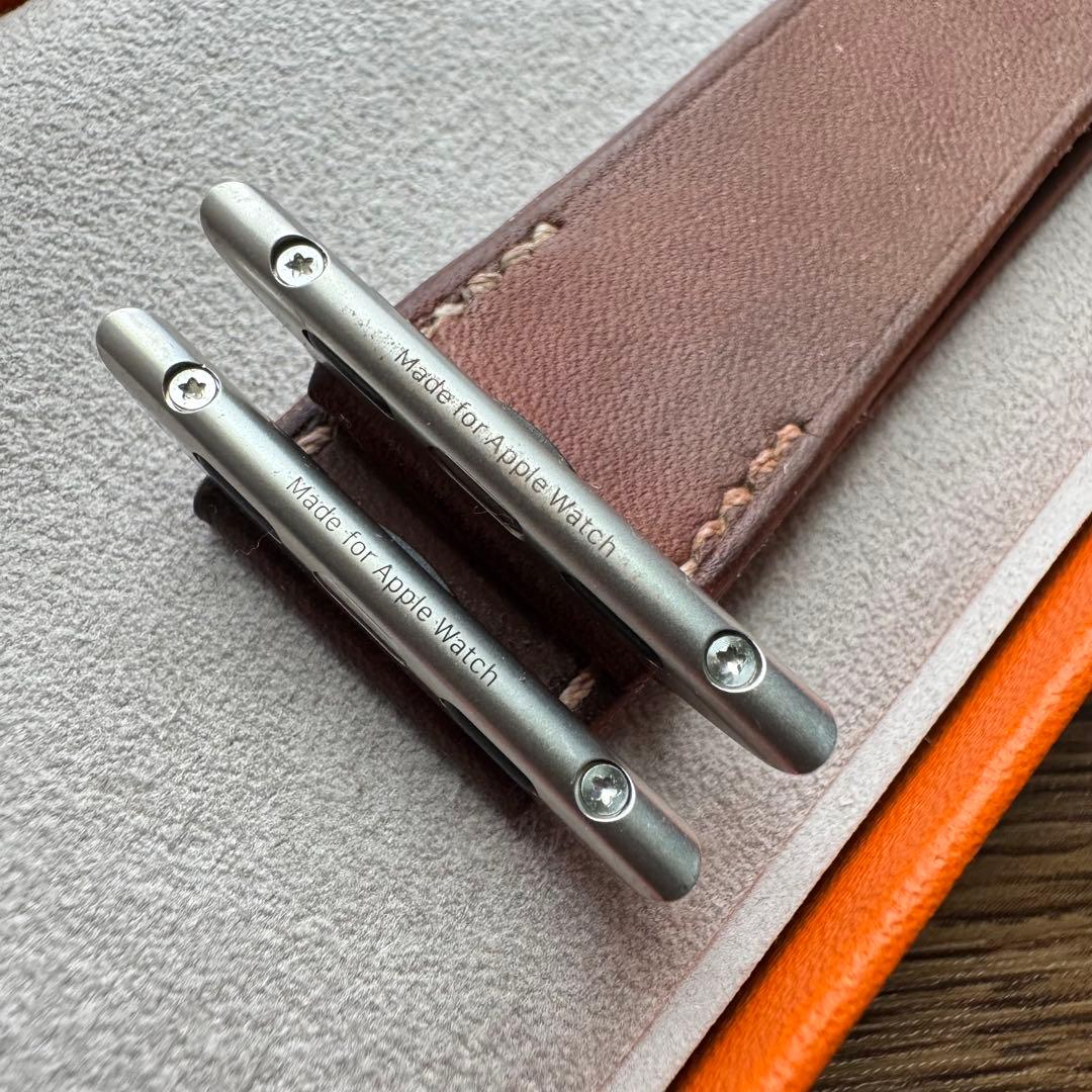 2326 Apple Watch エルメス　グルメット　ブラウン　HERMES