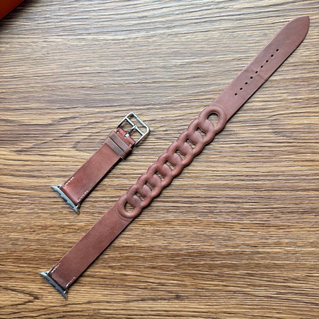 2326 Apple Watch エルメス　グルメット　ブラウン　HERMES
