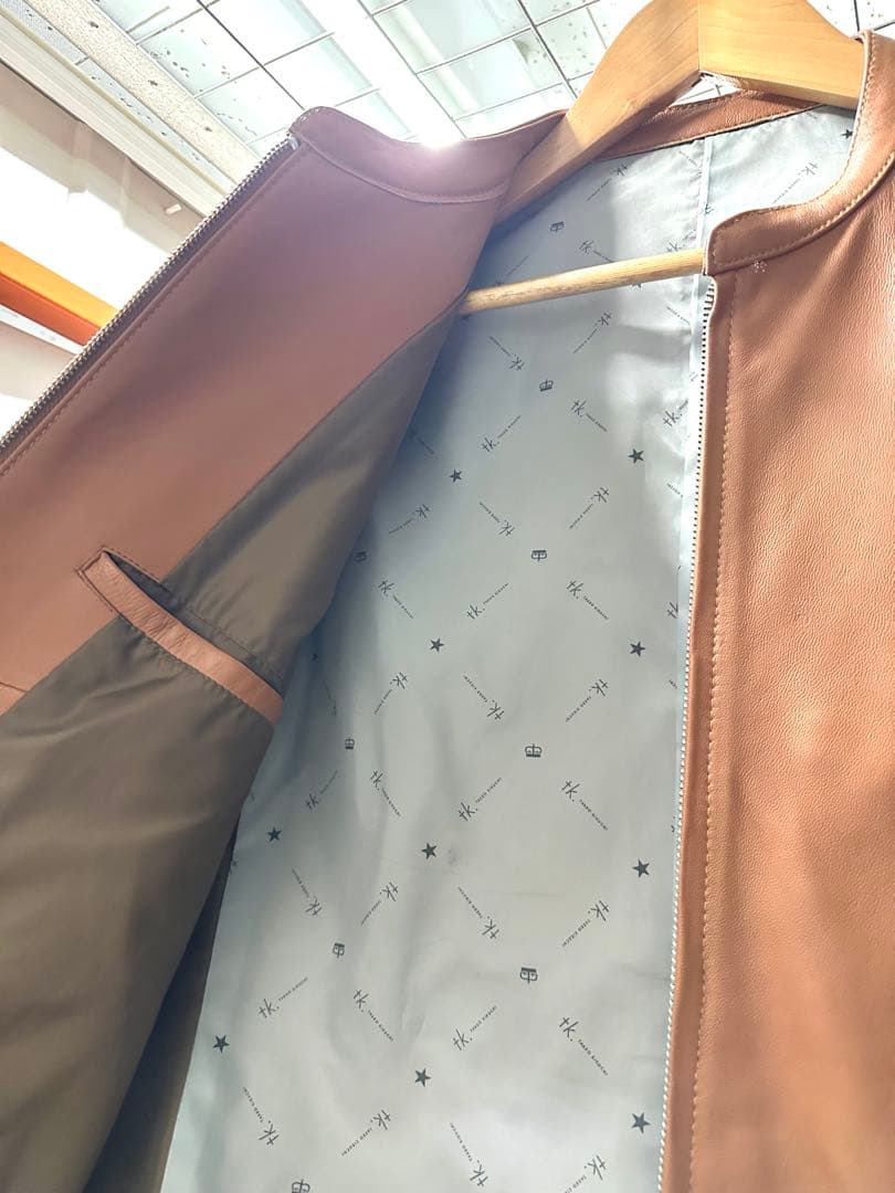 tk.TAKEO KIKUCHI ラムレザーシングルライダース