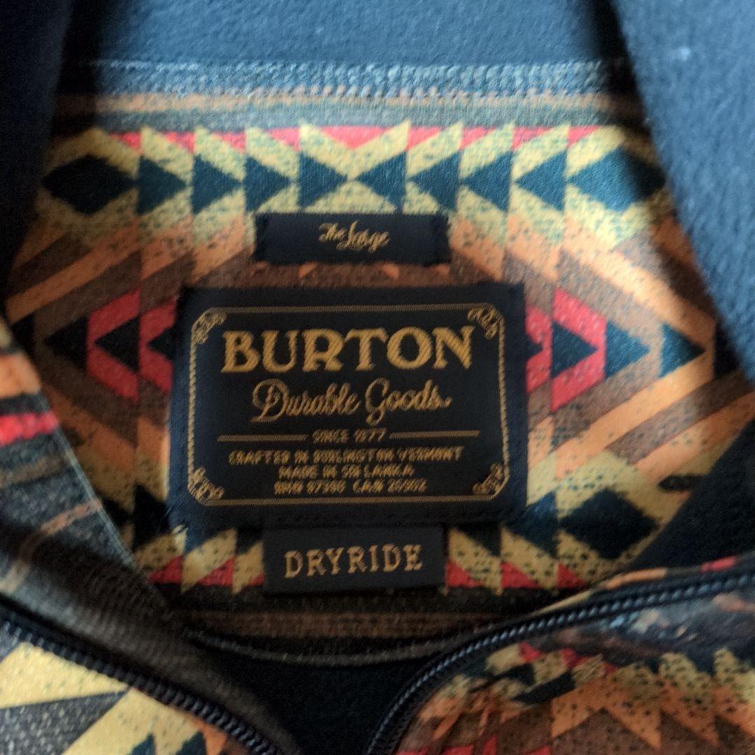 【激レア】バートン　撥水パーカー ボンディング　ロゴ　L　総柄　幾何学模様