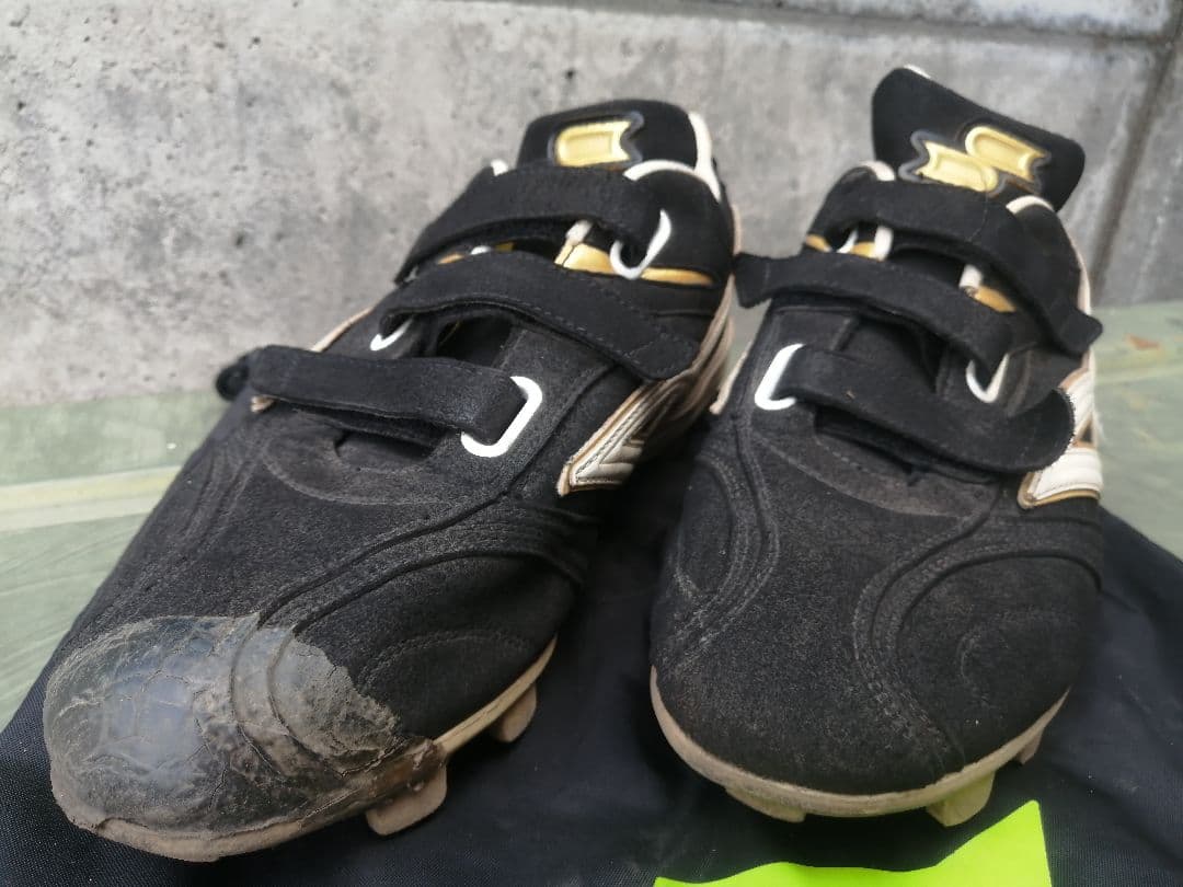 SSK プロエッジ スパイク ブロックソール 菊池モデル スウェード 黒/金