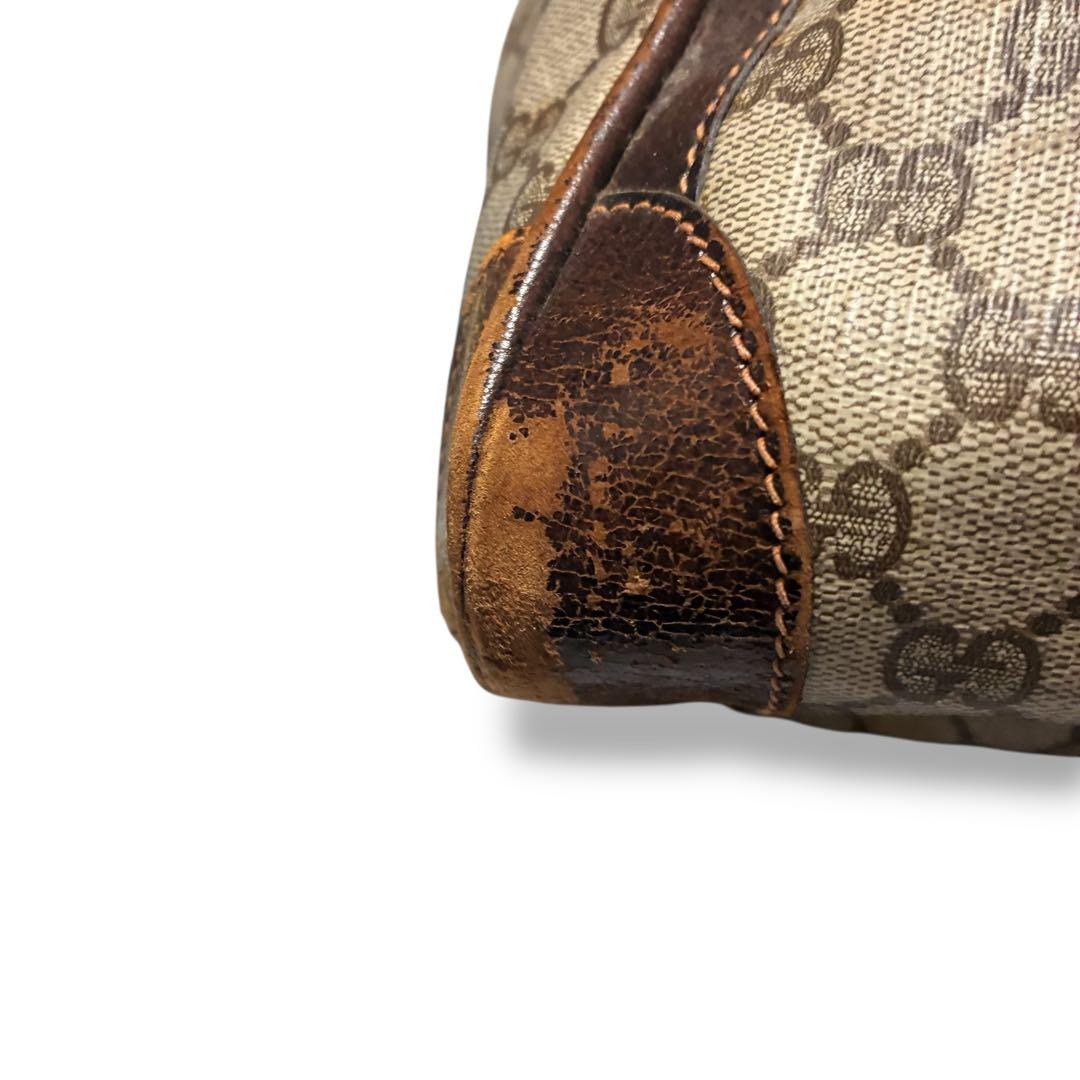 状態込み特別価格　グッチ　ボストンバッグ　gg柄　PVC シェリーライン