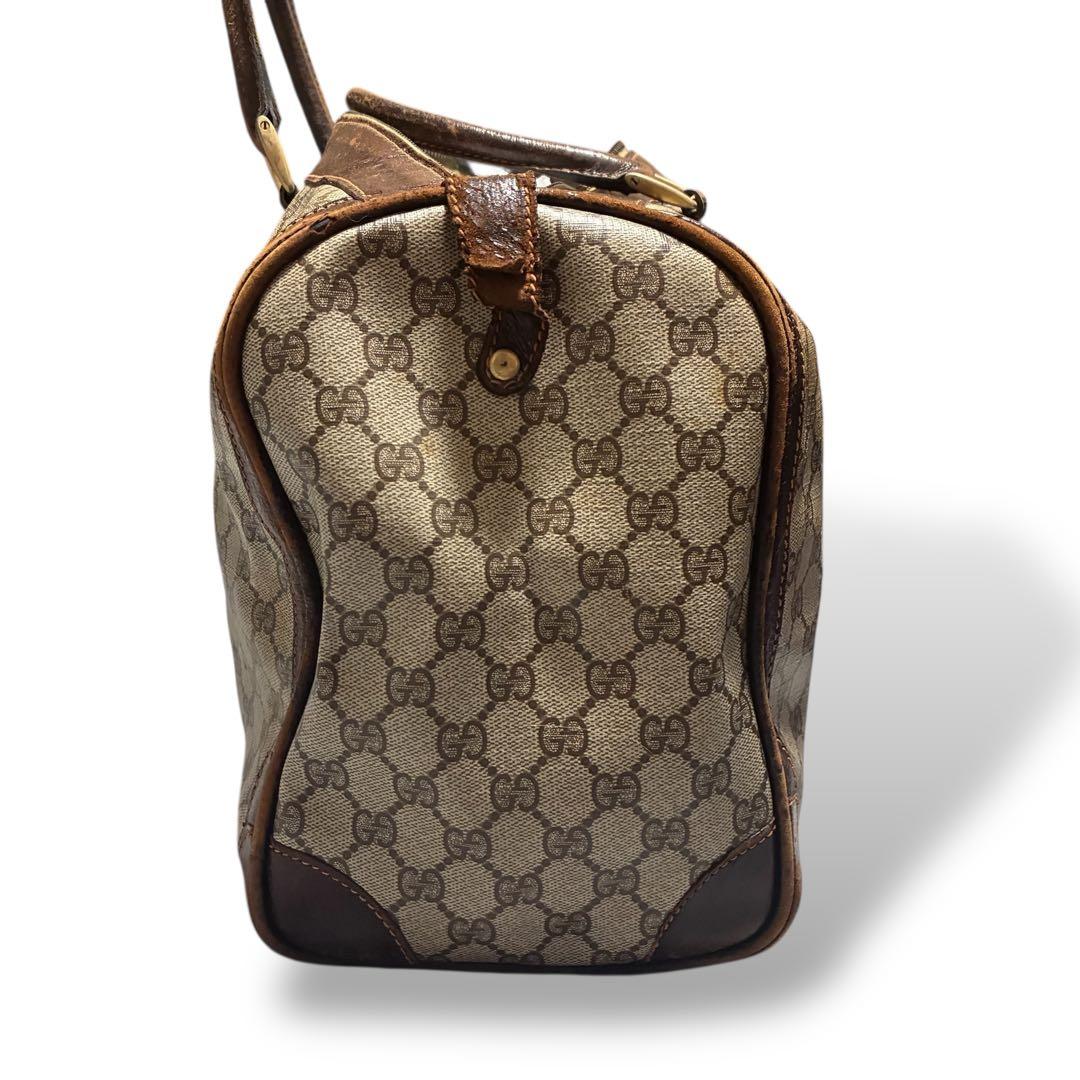状態込み特別価格　グッチ　ボストンバッグ　gg柄　PVC シェリーライン