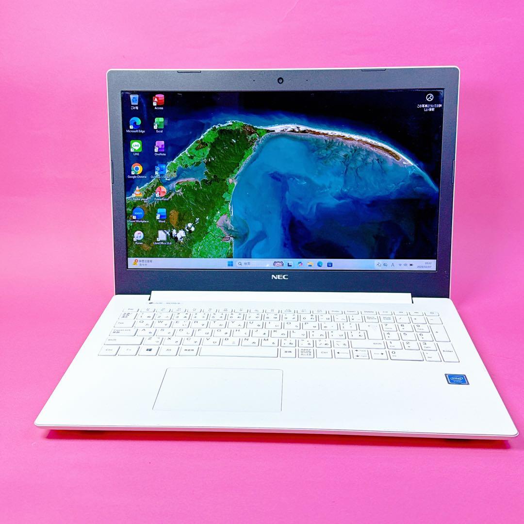 オフィス2024⭐️爆速SSD windows11 ノートパソコン カメラ 薄型