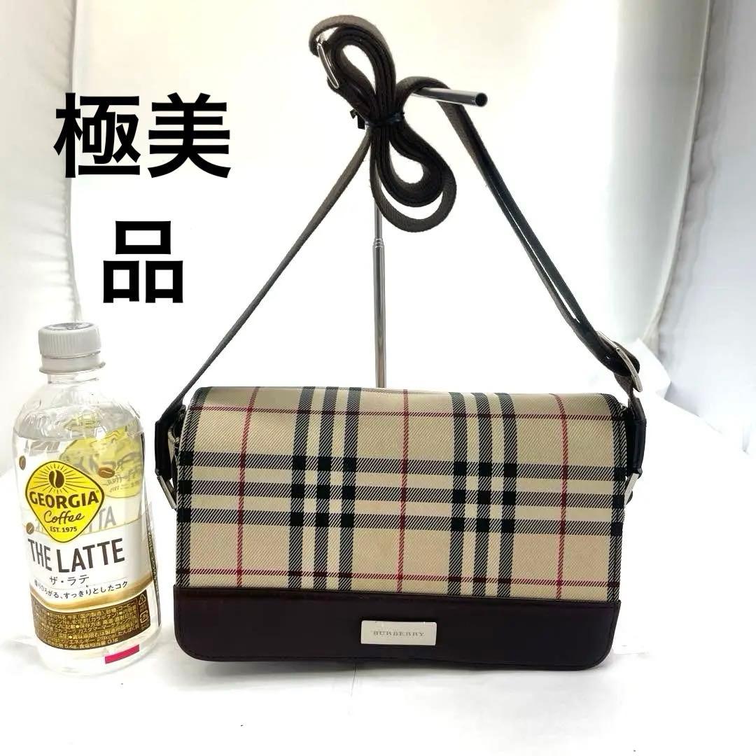 BURBERRY バーバリー ノバチェック 本革　ミニショルダーバッグ
