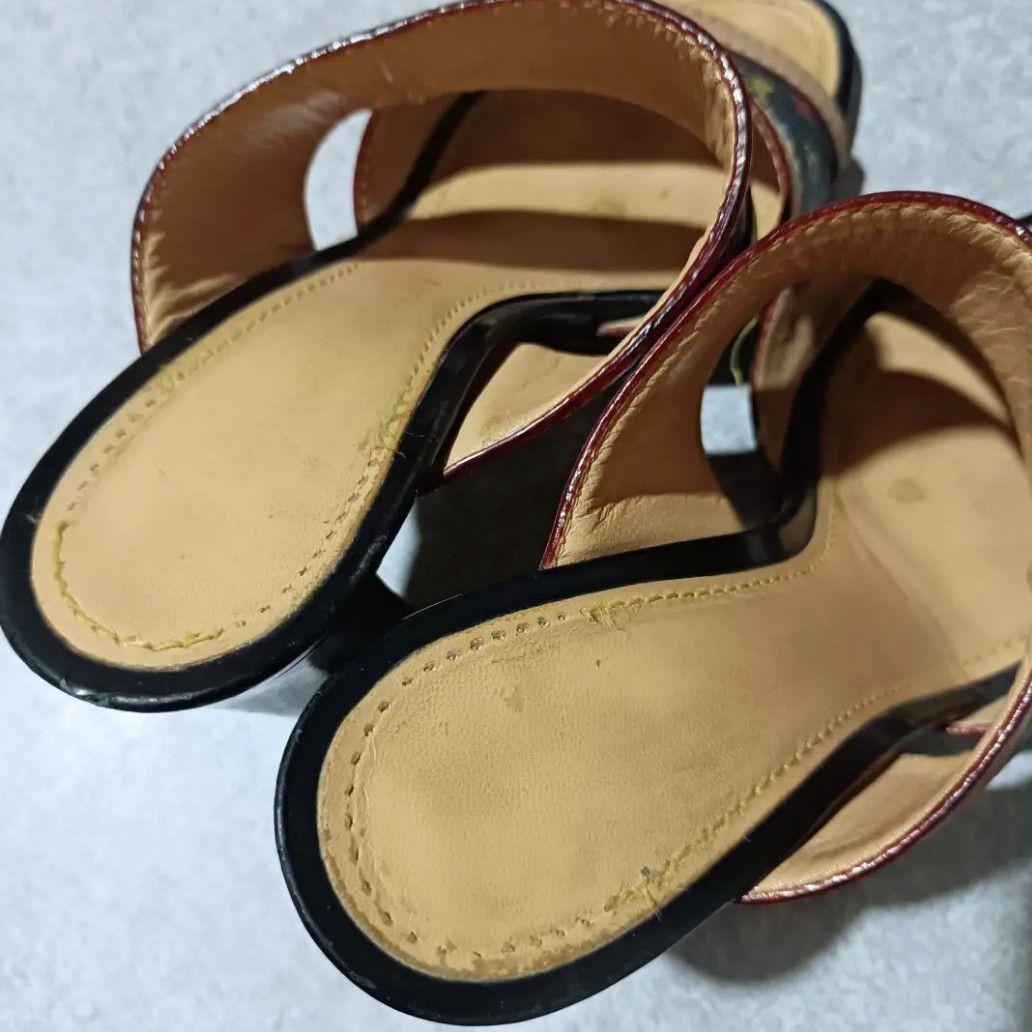 定価約28万 レア【LOUIS VUITTON ヴィトン】マルチカラー サンダル