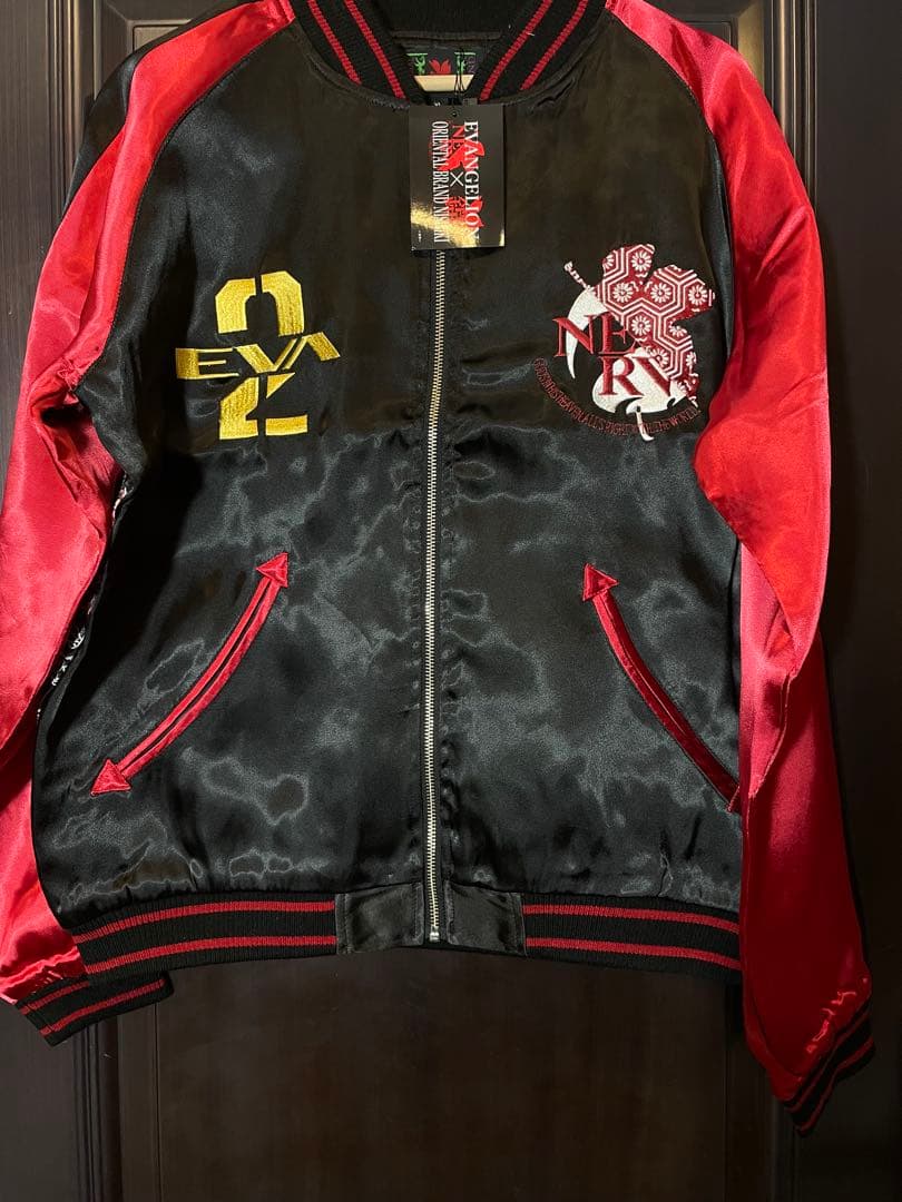 エヴァンゲリオン×錦 にしき コラボスカジャン 513351 桜龍2号機 和柄