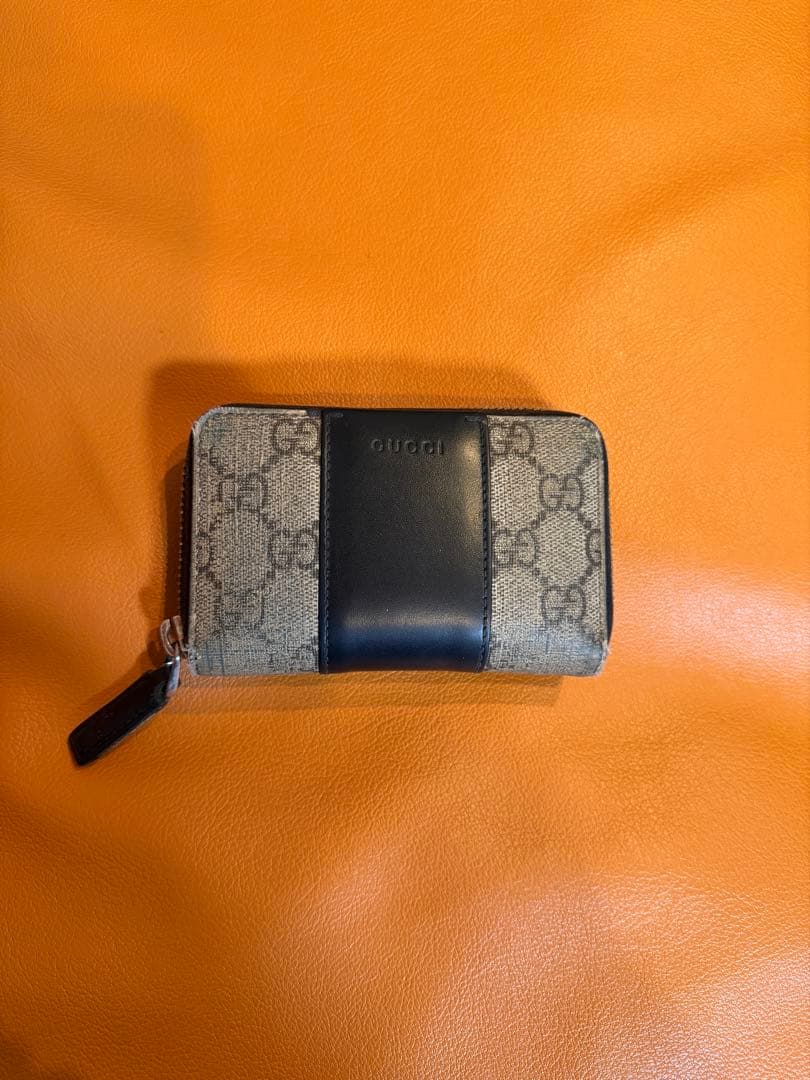 美品 GUCCI グッチ ケース GGスプリーム レザーPVC