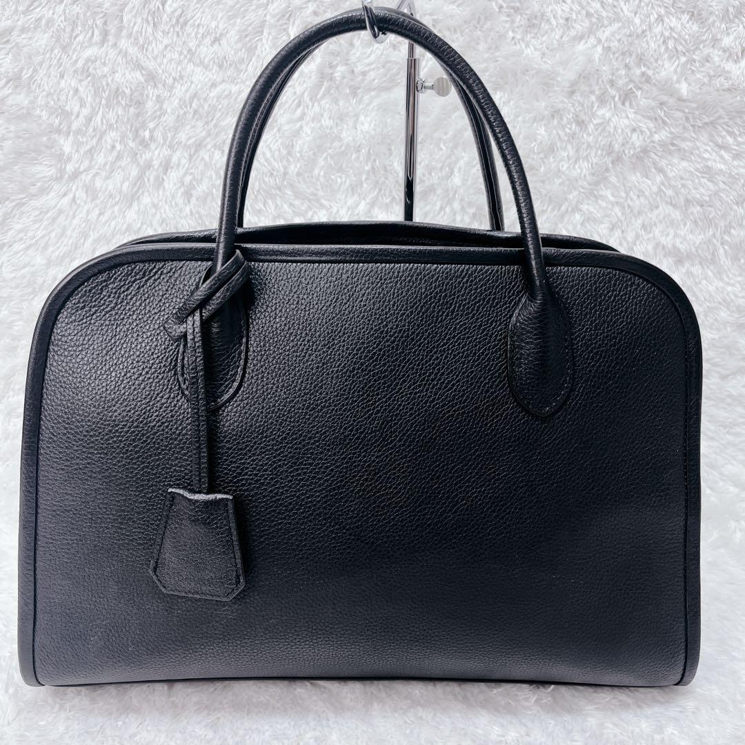 極美品✨Hoaw. ウィムガゼット ボストンバッグ ブラック レザー A4