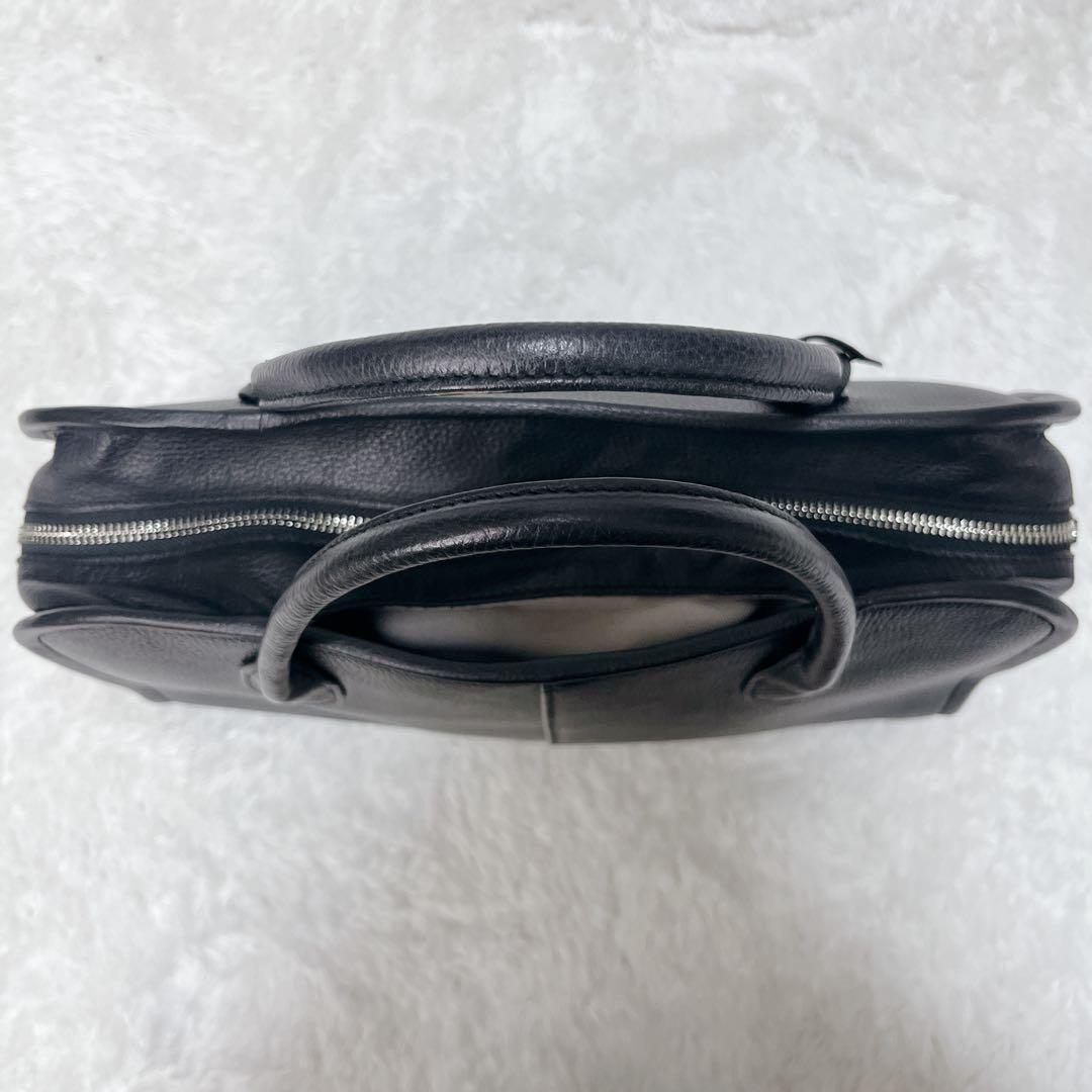 極美品✨Hoaw. ウィムガゼット ボストンバッグ ブラック レザー A4