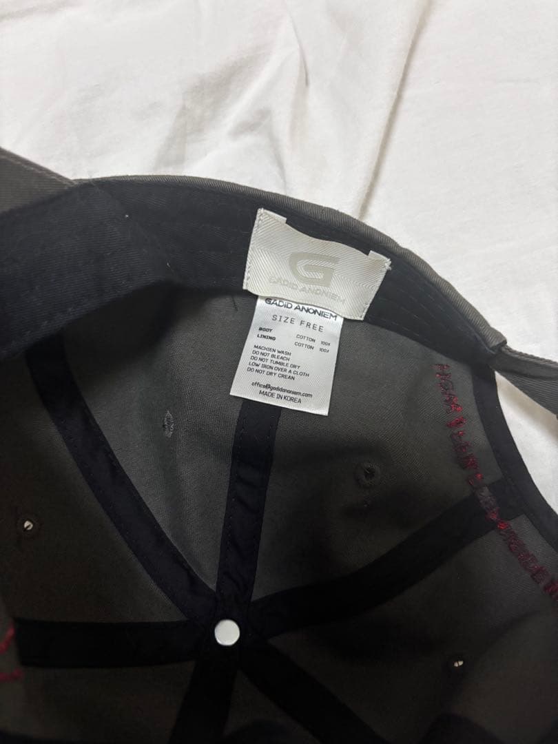 gadid anoniem キャップ　グレー