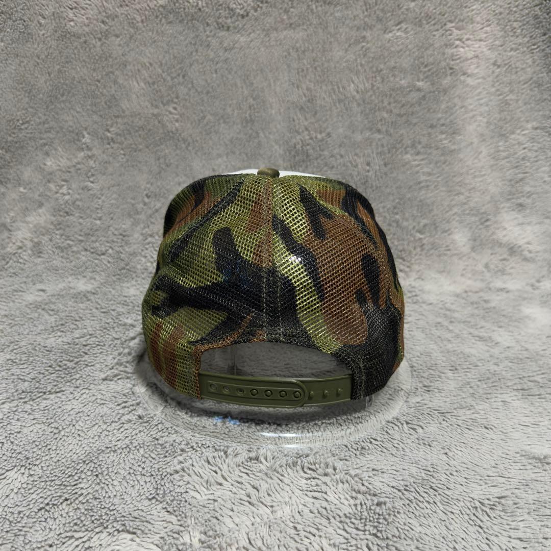 【vintage】90s old Stussy Camo Mesh Cap