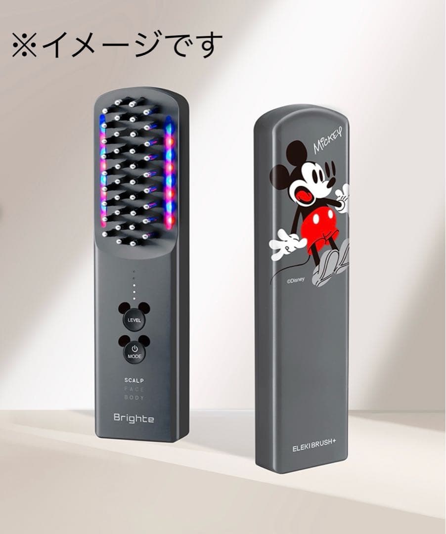 なすび✨ 大人気の【ELEKI BRUSH＋ ミッキーマウス限定デザイン】