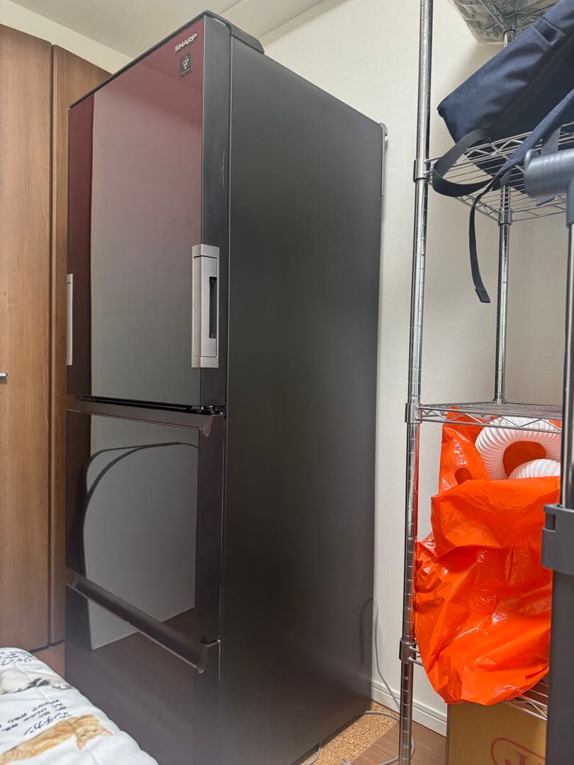 送料無料！2018年356L シャープ 3ドア冷凍冷蔵庫 SJ-GW36D-R